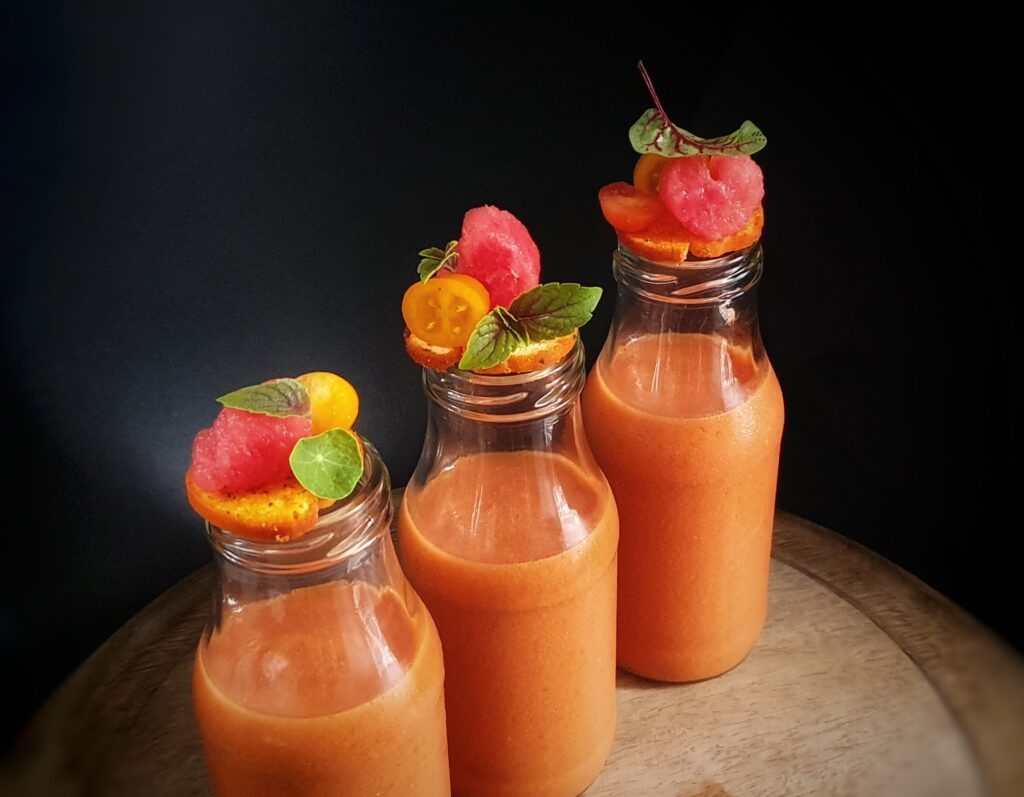 Wassermelonen-Tomaten Gazpacho - leicht und erfrischend ...